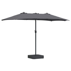 Parasol de jardin Anthracite 385 x 209 x 244 cm Polyester 523569523569