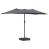 Parasol de jardin Anthracite 385 x 209 x 244 cm Polyester 523569523569