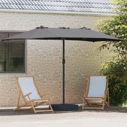 Parasol de jardin Anthracite 385 x 209 x 244 cm Polyester 523569523569
