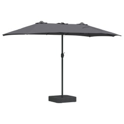 Parasol de jardin Anthracite 385 x 209 x 244 cm Polyester 523569523569