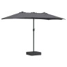 Parasol de jardin Anthracite 385 x 209 x 244 cm Polyester 523569523569