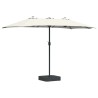 Parasol de jardin Sable et anthracite 385 x 209 x 244 cm 523571523571