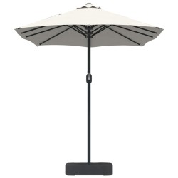 Parasol de jardin Sable et anthracite 385 x 209 x 244 cm 523571523571