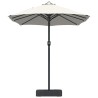 Parasol de jardin Sable et anthracite 385 x 209 x 244 cm 523571523571