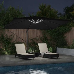 Parasol Noir 352 x 251 x 265 cm Polyester et Aluminium 523576523576