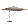 Parasol Taupe 352 x 251 x 265 cm Polyester et Aluminium 523577523577