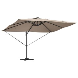 Parasol Taupe 352 x 251 x 265 cm Polyester et Aluminium 523577523577