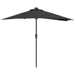 Parasol de jardin Noir 294 x 150 x 223 cm Polyester et Acier 523578523578