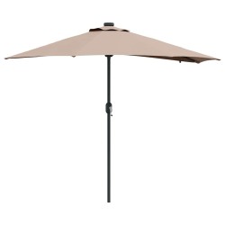Parasol de jardin Taupe 294 x 150 x 223 cm Polyester et Acier 523579523579