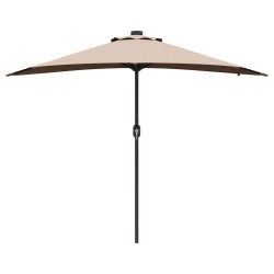 Parasol de jardin Taupe 294 x 150 x 223 cm Polyester et Acier 523579523579