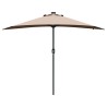 Parasol de jardin Taupe 294 x 150 x 223 cm Polyester et Acier 523579523579