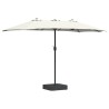 Parasol de jardin Sable 385 x 209 x 244 cm Polyester et Acier 523581523581