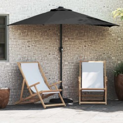 Parasol de jardin Noir 294 x 150 x 224 cm Polyester et Acier 523582523582
