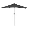 Parasol de jardin Noir 294 x 150 x 224 cm Polyester et Acier 523582523582