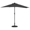 Parasol de jardin Noir 294 x 150 x 224 cm Polyester et Acier 523582523582