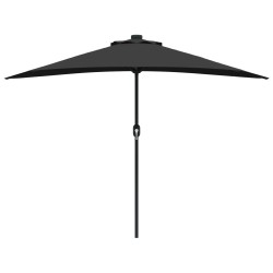 Parasol de jardin Noir 294 x 150 x 224 cm Polyester et Acier 523582523582
