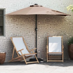 Parasol de jardin Taupe 294 x 150 x 224 cm Polyester et Acier 523585523585
