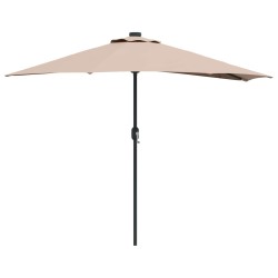 Parasol de jardin Taupe 294 x 150 x 224 cm Polyester et Acier 523585523585