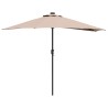Parasol de jardin Taupe 294 x 150 x 224 cm Polyester et Acier 523585523585