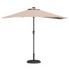 Parasol de jardin Taupe 294 x 150 x 224 cm Polyester et Acier 523585523585