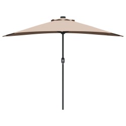 Parasol de jardin Taupe 294 x 150 x 224 cm Polyester et Acier 523585523585