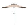 Parasol de jardin Taupe 294 x 150 x 224 cm Polyester et Acier 523585523585