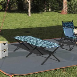 Lit de camping pliant Foret 193 x 69 x 45 cm Tissu Oxford 523586523586