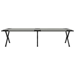 Lit de camping pliant Gris 193 x 69 x 45 cm Tissu Oxford 523587523587