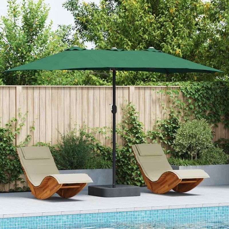 Parasol de jardin Vert 385 x 209 x 244 cm Polyester et Acier 523591523591