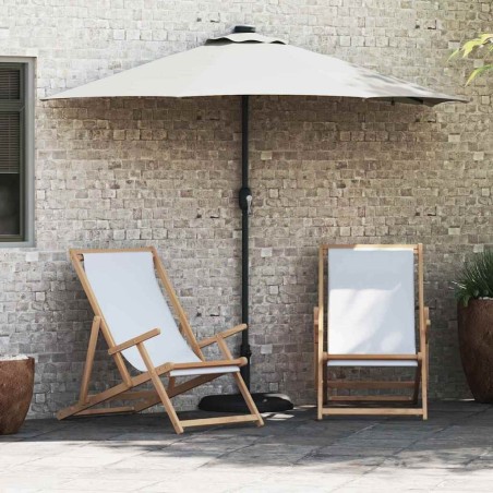 Parasol de jardin Sable 294 x 150 x 223 cm Polyester et Acier 523596523596