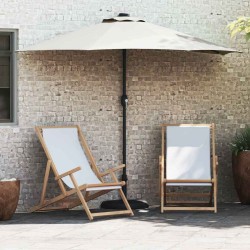 Parasol de jardin Sable 294 x 150 x 224 cm Polyester et Acier 523597523597