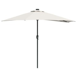 Parasol de jardin Sable 294 x 150 x 224 cm Polyester et Acier 523597523597