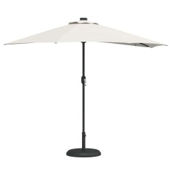 Parasol de jardin Sable 294 x 150 x 224 cm Polyester et Acier 523597523597
