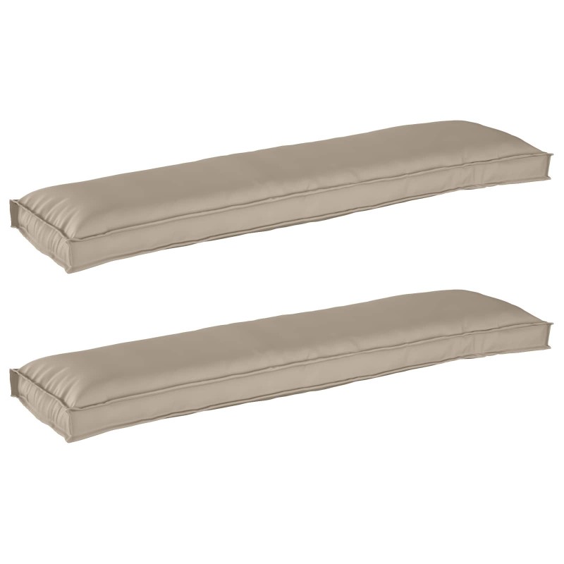 Set de coussins de palette 2 pcs Taupe 150 x 40 x 8 cm 523605523605