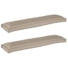 Set de coussins de palette 2 pcs Taupe 150 x 40 x 8 cm 523605523605