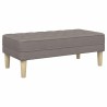 banc avec coussin Taupe 113 x 57 x 39 cm tissu 523606523606
