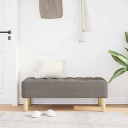 banc avec coussin Taupe 113 x 57 x 39 cm tissu 523606523606