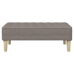 banc avec coussin Taupe 113 x 57 x 39 cm tissu 523606523606