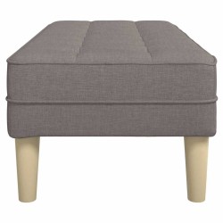 banc avec coussin Taupe 113 x 57 x 39 cm tissu 523606523606
