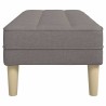 banc avec coussin Taupe 113 x 57 x 39 cm tissu 523606523606