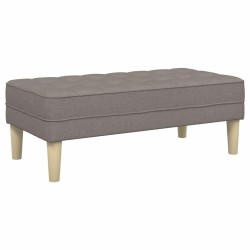 banc avec coussin Taupe 113 x 57 x 39 cm tissu 523606523606
