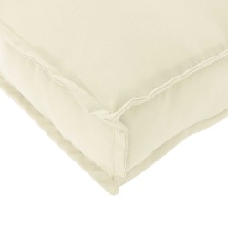 Set de coussins de palette 2 pcs Crème 150 x 40 x 8 cm 523607523607