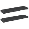 Set de coussins de palette 2 pcs Noir 150 x 40 x 8 cm 523608523608