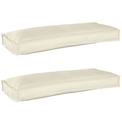 Set de coussins de palette 2 pcs Crème 100 x 40 x 8 cm 523609523609