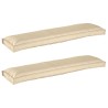 Set de coussins de palette 2 pcs Beige 150 x 40 x 8 cm 523610523610