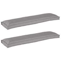 Set de coussins de palette 2 pcs Gris 150 x 40 x 8 cm 523611523611