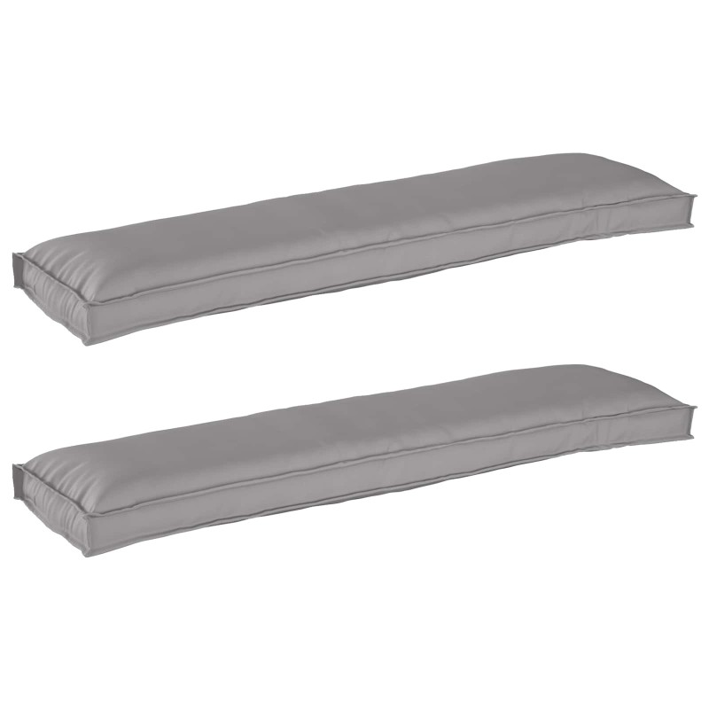 Set de coussins de palette 2 pcs Gris 150 x 40 x 8 cm 523611523611
