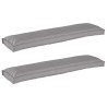 Set de coussins de palette 2 pcs Gris 150 x 40 x 8 cm 523611523611