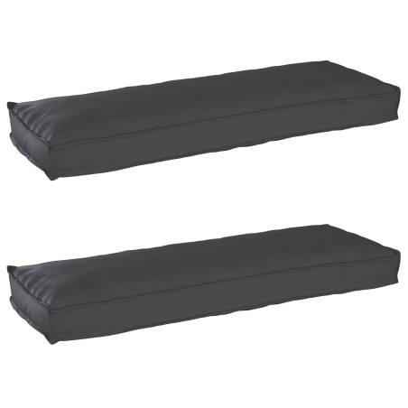Set de coussins de palette 2 pcs Noir 120 x 40 x 8 cm 523615523615