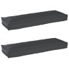 Set de coussins de palette 2 pcs Noir 120 x 40 x 8 cm 523615523615